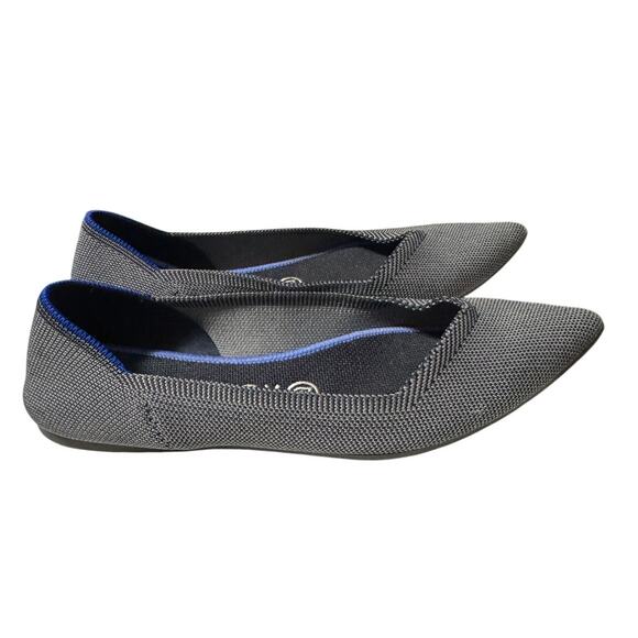 Rothy’s The Point Flats – Women’s 8.5 –Cloud Gray Bird's Eye - Picture 3 of 8